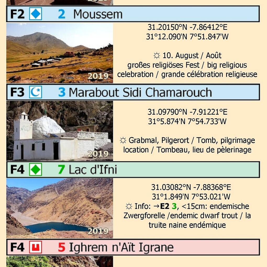 Weitere Ansicht: L11: Asni - Imlil - Oukaïmeden - Setti-Fatma 1:120.000 + GPS-Waypoints | A. + B. Conrad, Www. Marokko-Erfahren. de, A. B. Conrad
