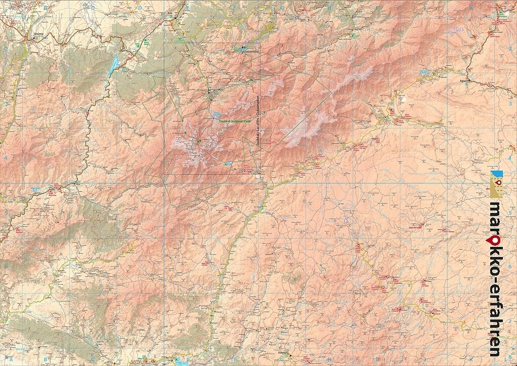 Weitere Ansicht: L11: Asni - Imlil - Oukaïmeden - Setti-Fatma 1:120.000 + GPS-Waypoints | A. + B. Conrad, Www. Marokko-Erfahren. de, A. B. Conrad