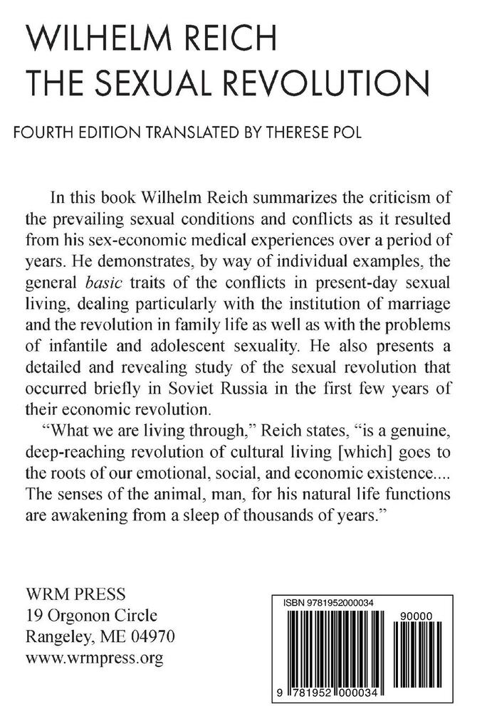 Weitere Ansicht: The Sexual Revolution | Wilhelm Reich