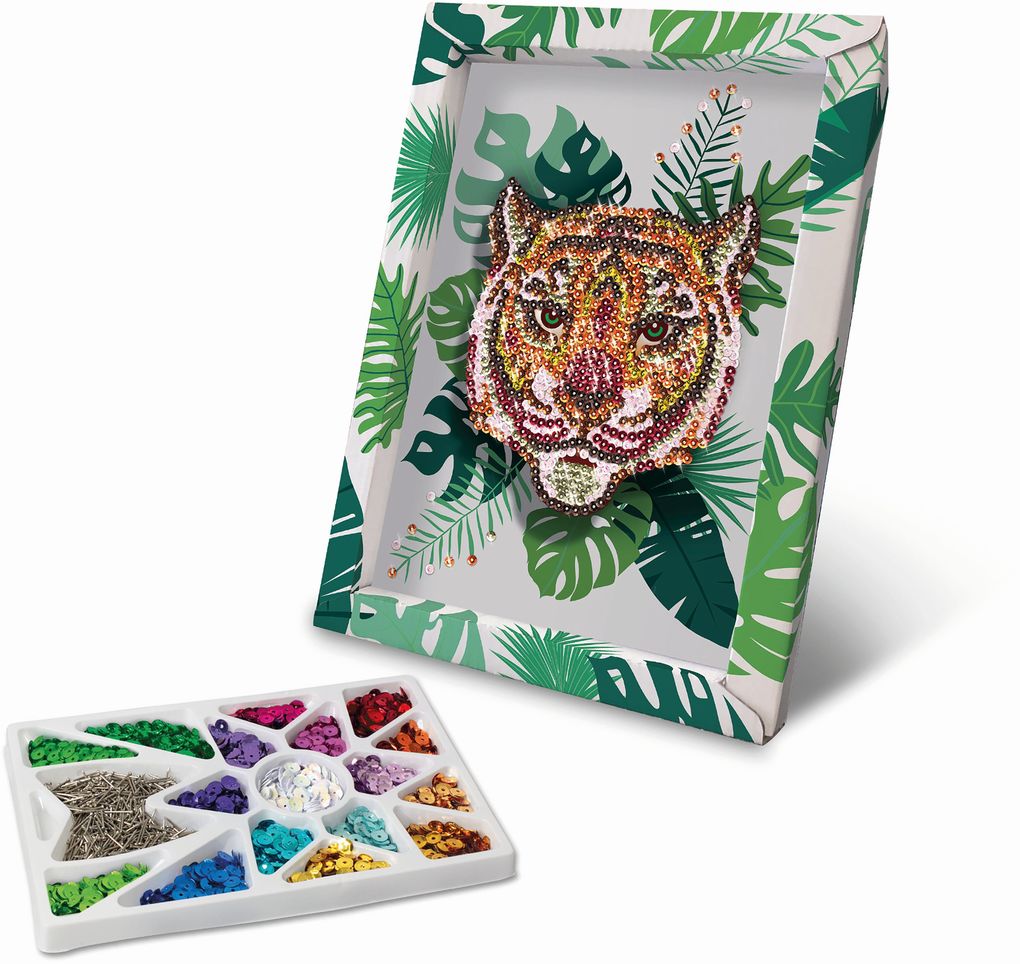 Weitere Ansicht: Lansay Collection Sequins Paillettenkunst Tiger