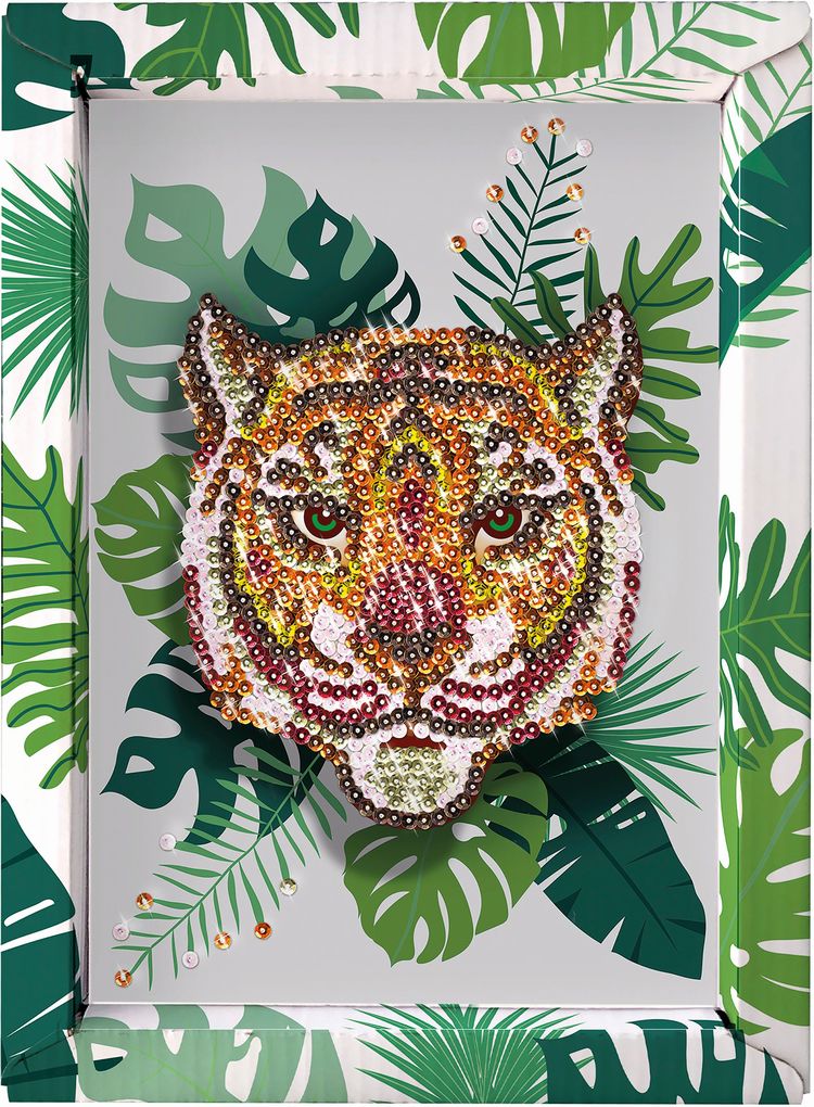 Weitere Ansicht: Lansay Collection Sequins Paillettenkunst Tiger