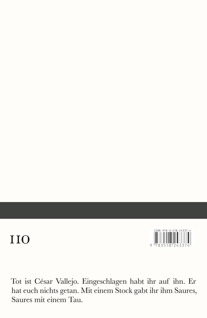 Weitere Ansicht: Gedichte | César Vallejo