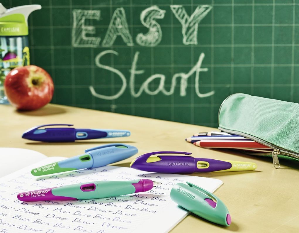 Weitere Ansicht: Rechtshänder-Griffstück für ergonomischen Schulfüller mit Anfänger-Feder A - STABILO EASYbirdy in sc