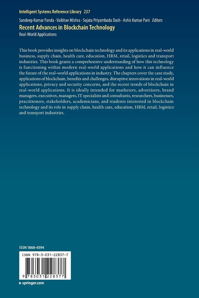 Weitere Ansicht: Recent Advances in Blockchain Technology