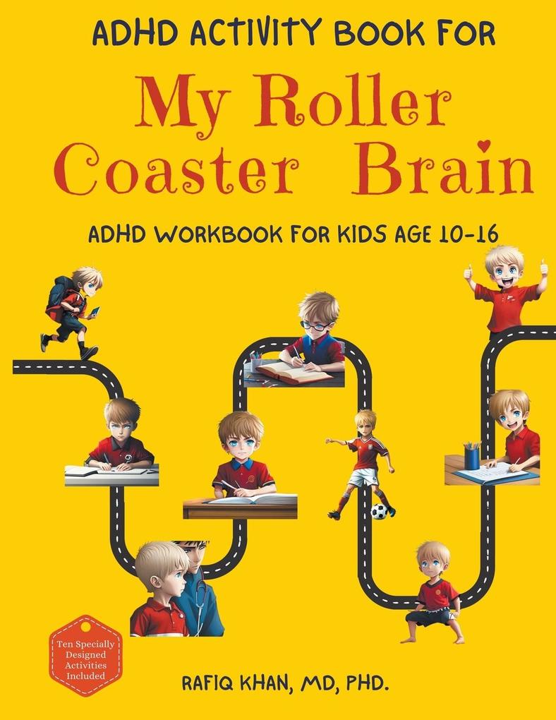 Produktbild: ADHD Activity Book For My Roller Coaster Brain | Rafiq Khan