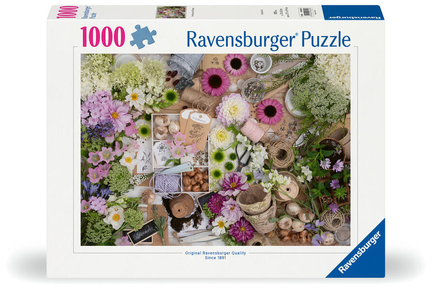 Produktbild: Erwachsenenpuzzle 1000 Teile - Prachtvolle Blumenliebe