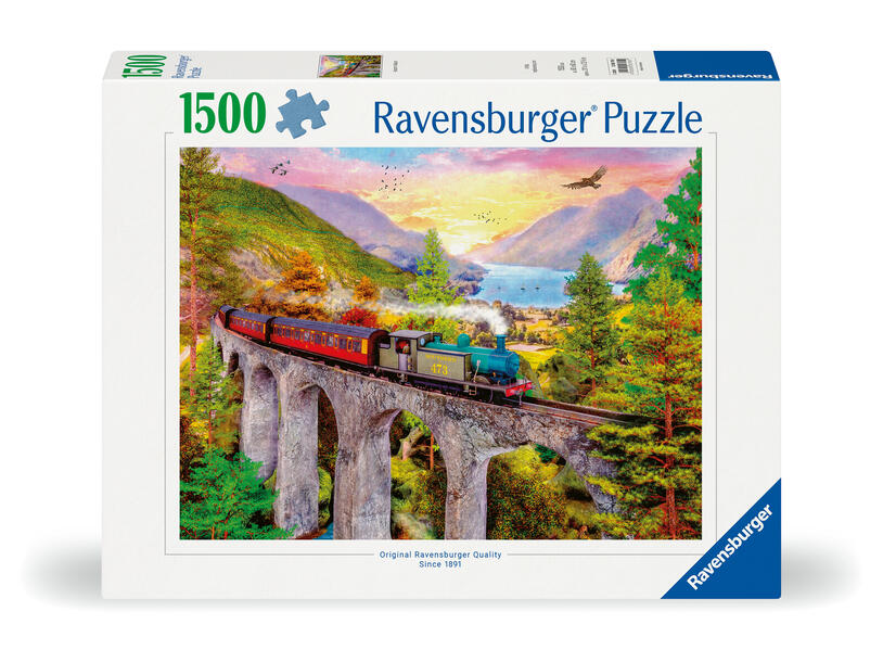 Produktbild: Erwachsenenpuzzle 1500 Teile - Zugfahrt im Herbst