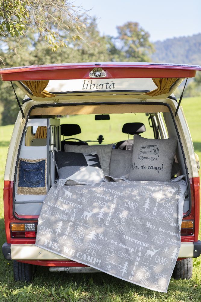 Produktbild: Fussenegger Flanelldecke "sketchnotes outdoor"