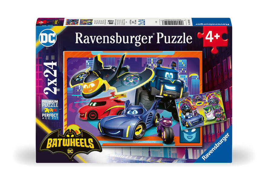 Produktbild: Kinderpuzzle 2x24 Teile - Batwheels - Seid ihr bereit?