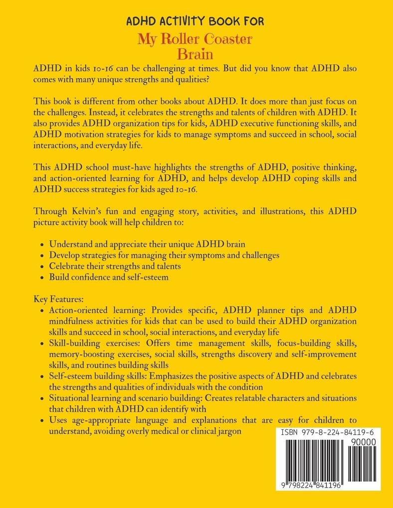 Weitere Ansicht: ADHD Activity Book For My Roller Coaster Brain | Rafiq Khan