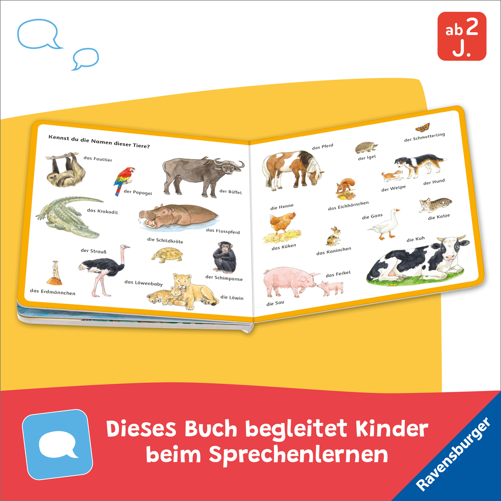 Weitere Ansicht: Mein Bilder-Wörterbuch: Unsere Tiere | Susanne Gernhäuser