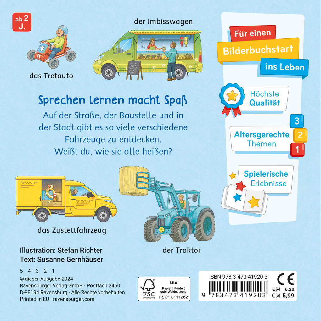 Weitere Ansicht: Mein Bilder-Wörterbuch: Unsere Fahrzeuge | Susanne Gernhäuser