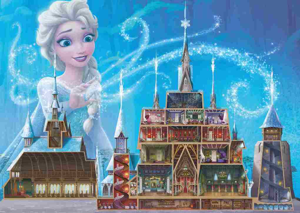 Weitere Ansicht: Erwachsenenpuzzle 1000 Teile - Disney Prinzessinnen - Disney Castles: Elsa