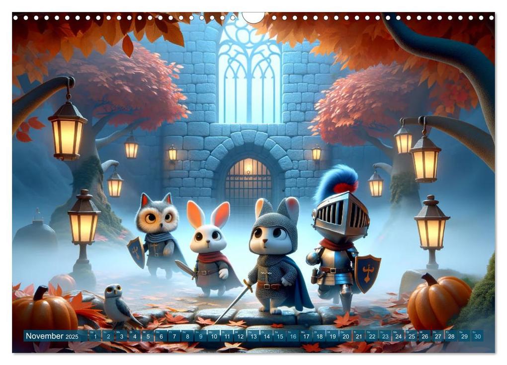 Weitere Ansicht: Ritterliche Tierfreunde: Ein Jahr voller Spannung und Humor (Wandkalender 2025 DIN A3 quer), CALVENDO Monatskalender | Artefacti Artefacti, Calvendo, artefacti