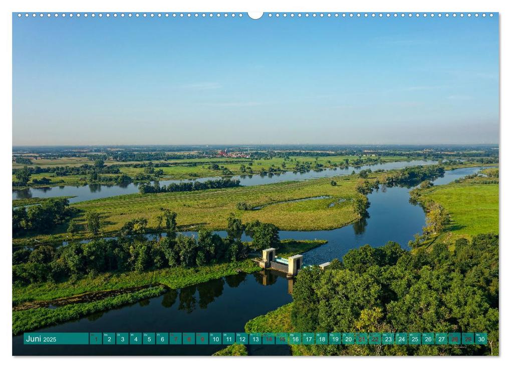 Weitere Ansicht: Flusslandschaft Elbe (hochwertiger Premium Wandkalender 2025 DIN A2 quer), Kunstdruck in Hochglanz | Markus Beck, Calvendo