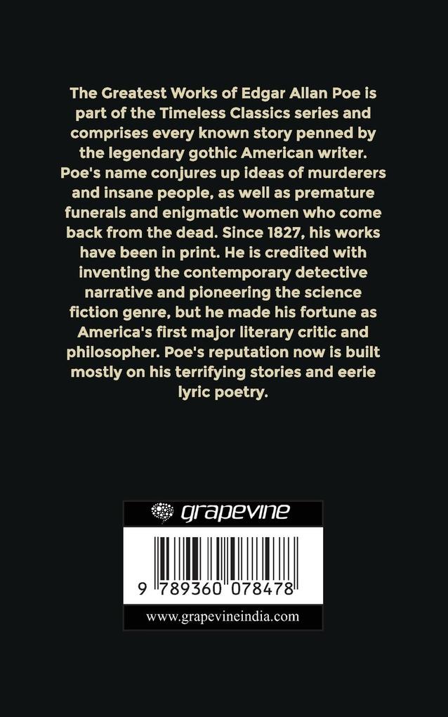 Weitere Ansicht: Greatest Works of Edgar Allan Poe (Deluxe Hardbound Edition) | Edgar Allan Poe