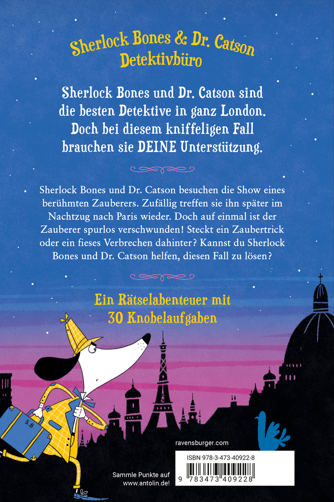 Weitere Ansicht: Meisterdetektiv Sherlock Bones, Band 3 - Der verschwundene Zauberer | Tim Collins