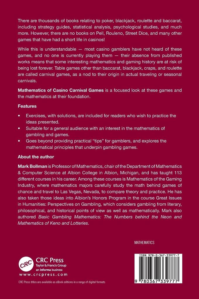 Weitere Ansicht: Mathematics of Casino Carnival Games | Mark Bollman