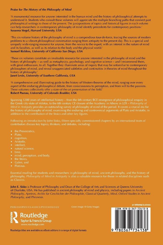 Weitere Ansicht: Philosophy of Mind in Antiquity