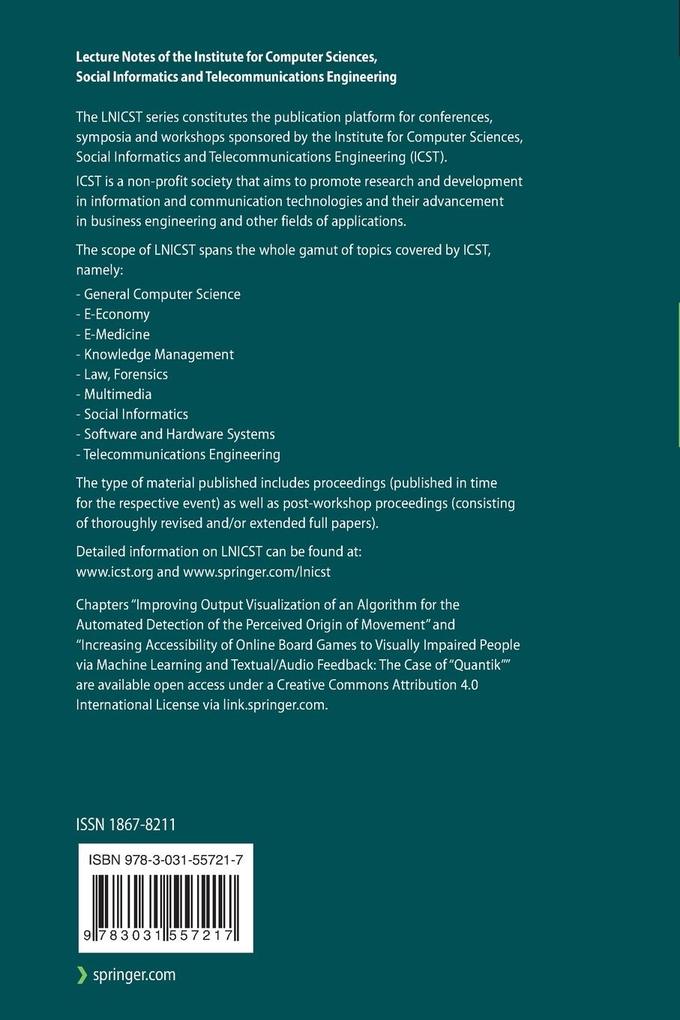 Weitere Ansicht: Intelligent Technologies for Interactive Entertainment