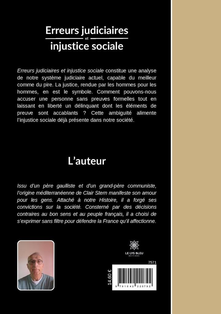 Weitere Ansicht: Erreurs judiciaires et injustice sociale | Clair Stern