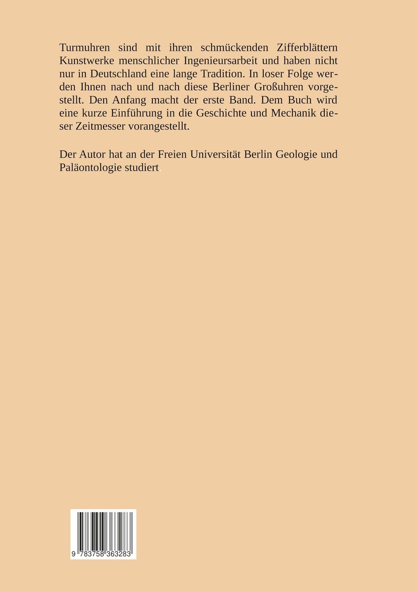 Weitere Ansicht: Turmuhren in Berlin | Eckehard Plum