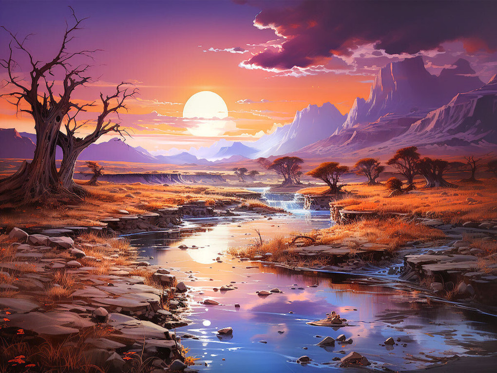 Weitere Ansicht: CALVENDO Puzzle Dämmerung | 1000 Teile Lege-Größe 64x48cm Foto-Puzzle für glückliche Stunden | Calvendo