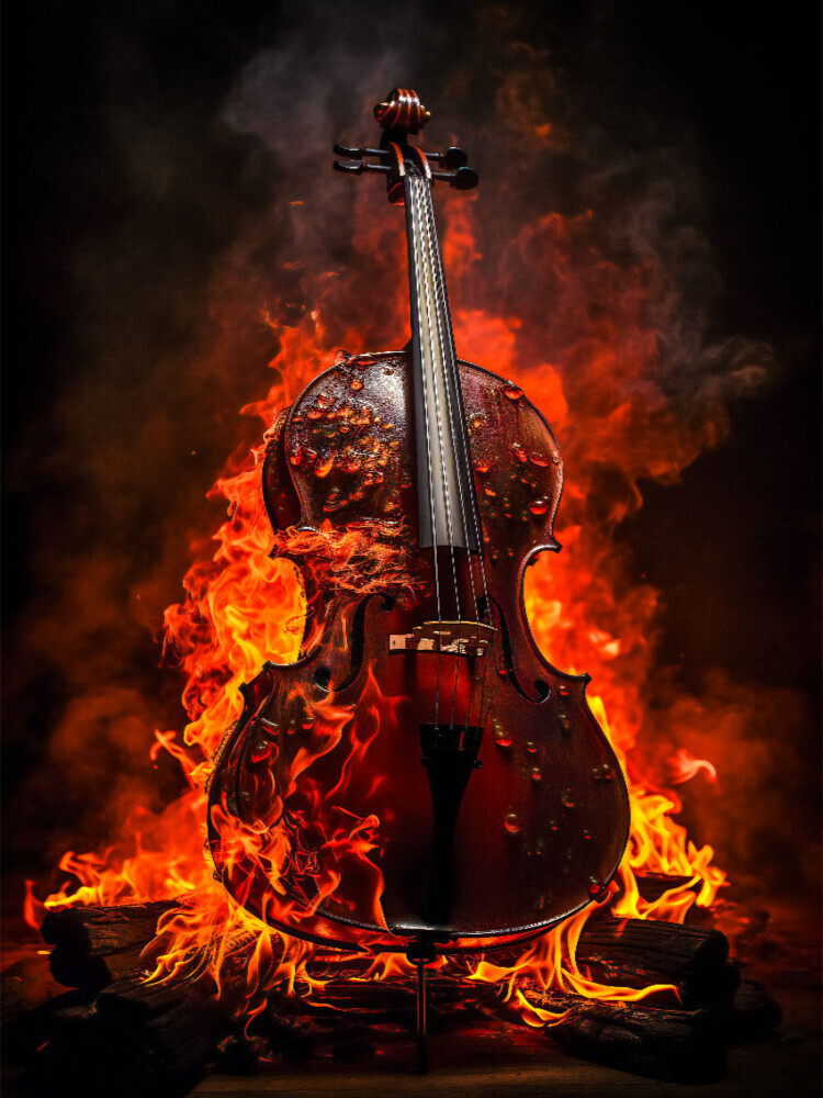 Weitere Ansicht: CALVENDO Puzzle Ein Motiv aus dem Kalender Musik on Fire | 1000 Teile Lege-Größe 64x48cm Foto-Puzzle | Calvendo