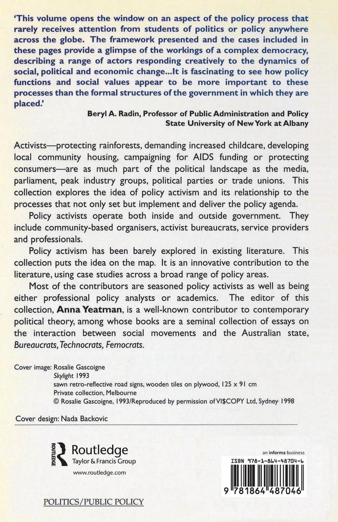 Weitere Ansicht: Activism and the Policy Process