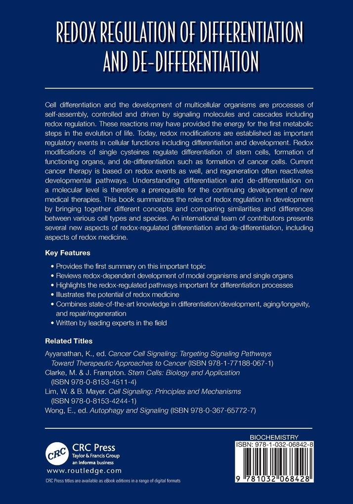 Weitere Ansicht: Redox Regulation of Differentiation and De-differentiation