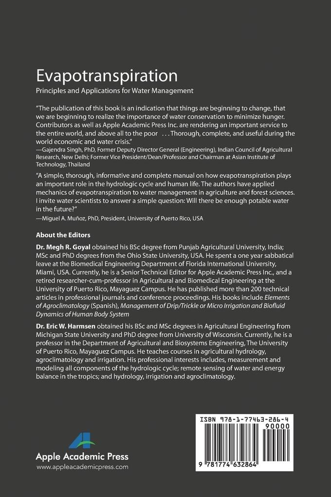 Weitere Ansicht: Evapotranspiration
