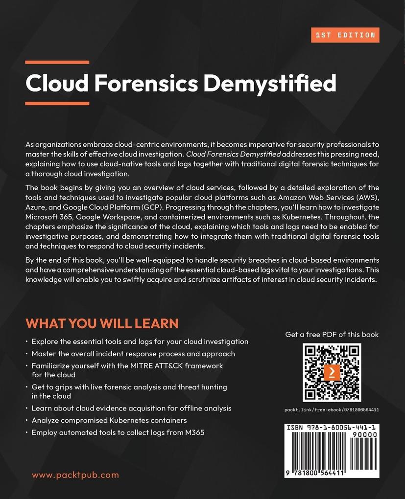 Weitere Ansicht: Cloud Forensics Demystified | Ganesh Ramakrishnan, Mansoor Haqanee