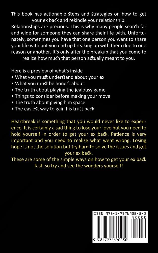 Weitere Ansicht: Get Your Ex Back | Tyrone Spinelli