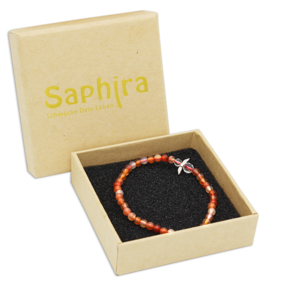 Produktbild: Carneol Schutzengel Edelsteinarmband