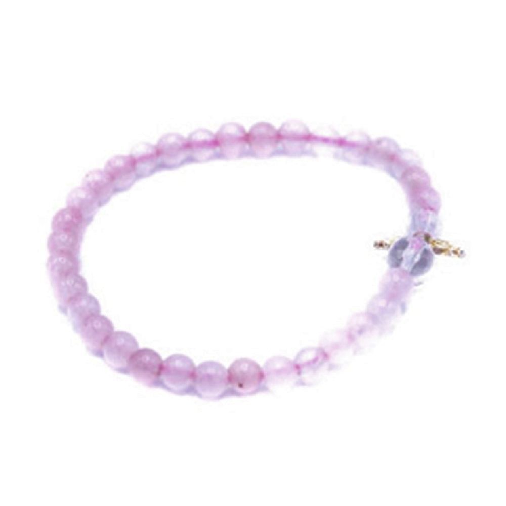 Produktbild: Rosenquarz Schutzengel Edelsteinarmband Kinder in Geschenkbox