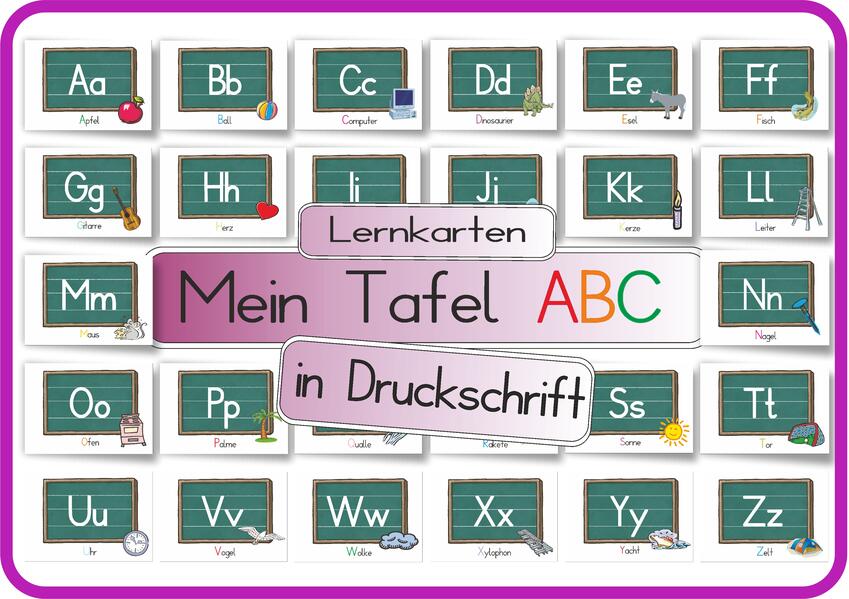 Produktbild: Mein Tafel ABC in Druckschrift | Helga Momm