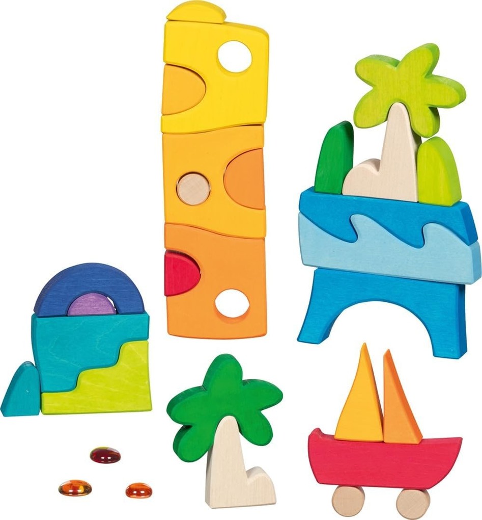 Weitere Ansicht: Landschaftspuzzle Honolulu mit 3 Glitzersteinen