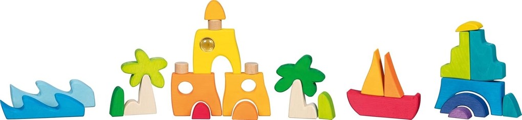 Weitere Ansicht: Landschaftspuzzle Honolulu mit 3 Glitzersteinen