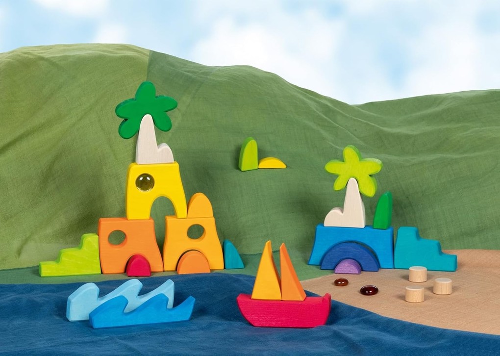 Weitere Ansicht: Landschaftspuzzle Honolulu mit 3 Glitzersteinen