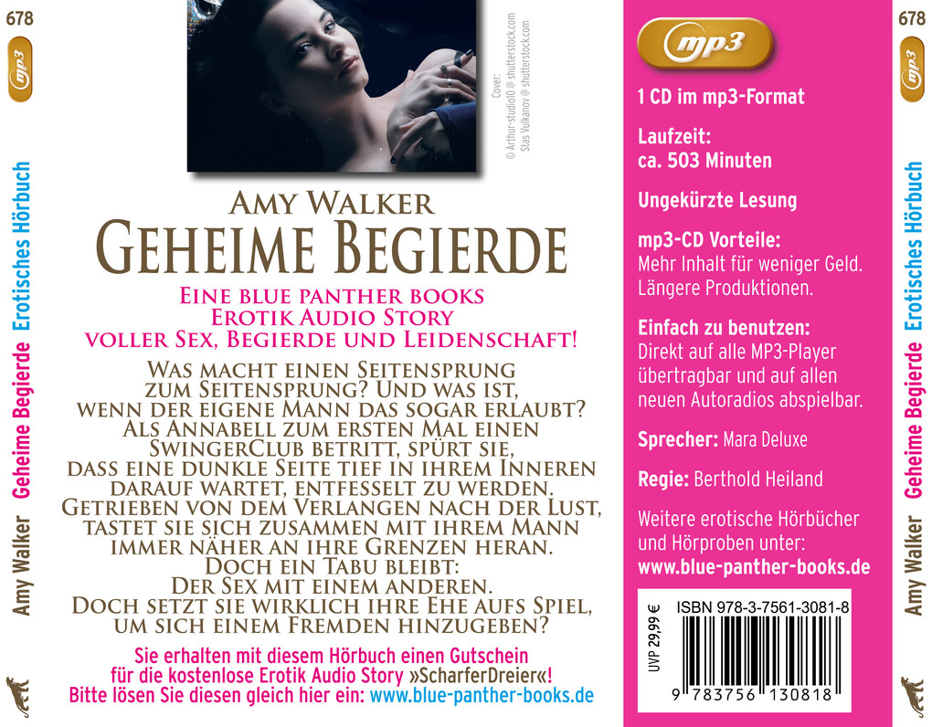 Weitere Ansicht: Geheime Begierde | Erotik Audio Story | Erotisches Hörbuch MP3CD, Audio-CD, MP3 | Amy Walker