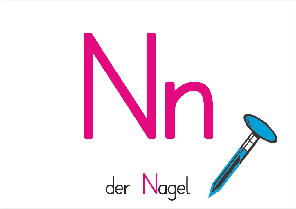 Weitere Ansicht: Das bunte Kinder-ABC in Druckschrift mit Artikeln | Helga Momm