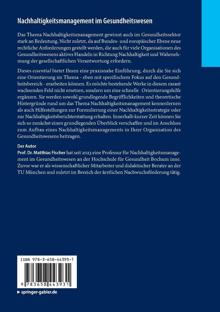 Weitere Ansicht: Nachhaltigkeitsmanagement im Gesundheitswesen | Matthias Fischer