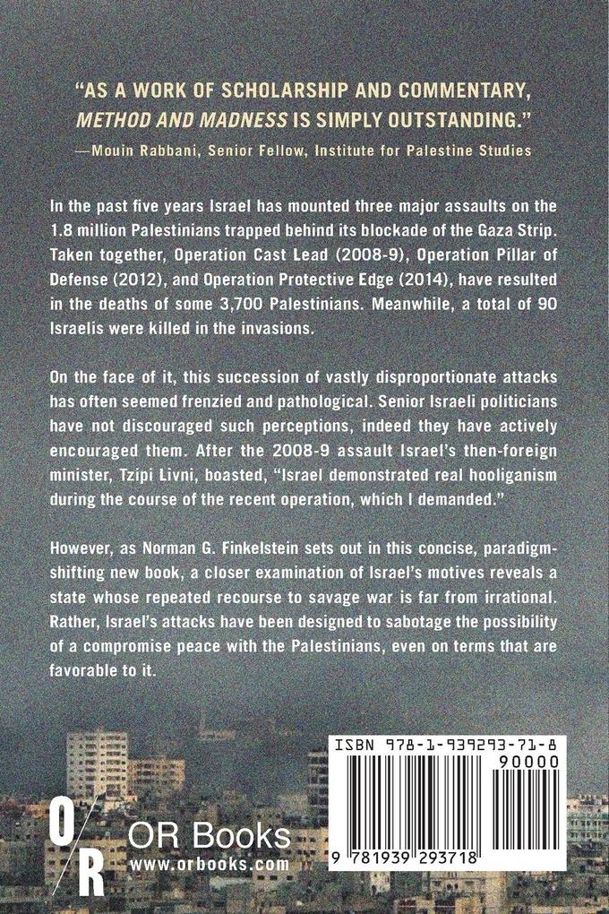 Weitere Ansicht: Method and Madness | Norman Finkelstein