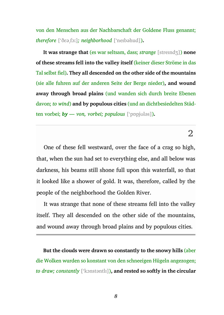 Weitere Ansicht: The King of the Golden River / Der König des Goldenen Flusses (Buch + Audio-Online) - Frank-Lesemethode - Kommentierte zweisprachige Ausgabe Englisch-Deutsch | John Ruskin