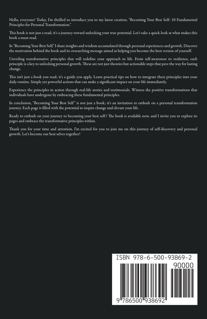 Weitere Ansicht: Becoming Your Best Self | Fernando Kfer