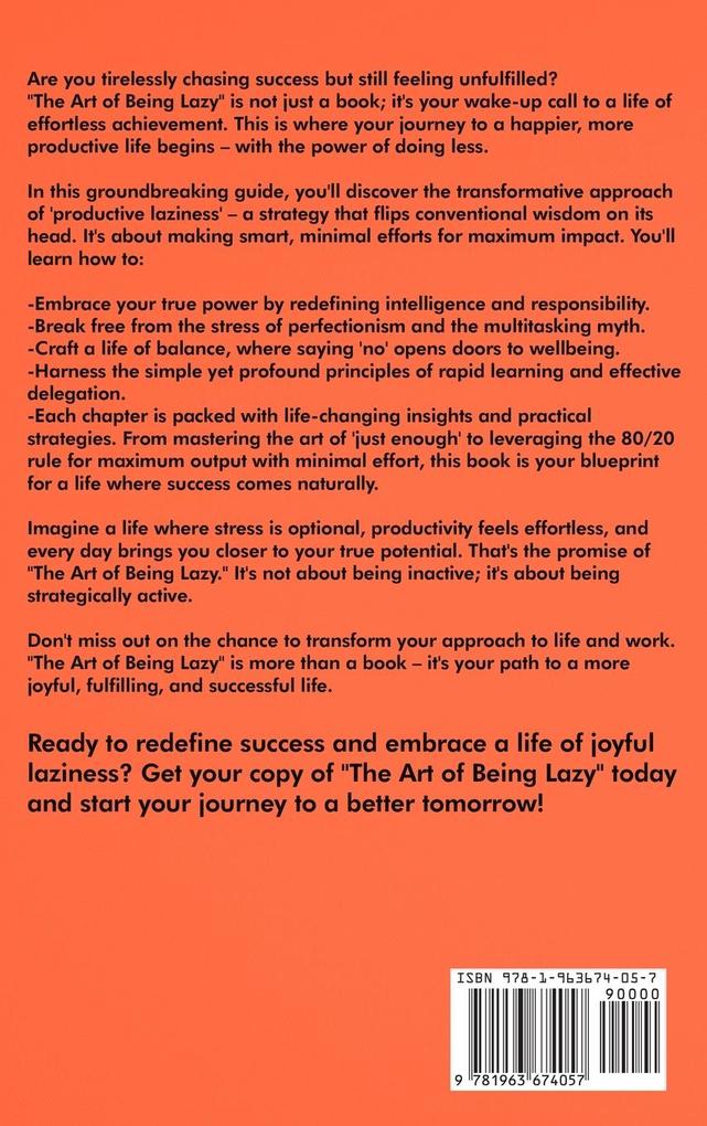 Weitere Ansicht: The Art of Being Lazy | James Ferris