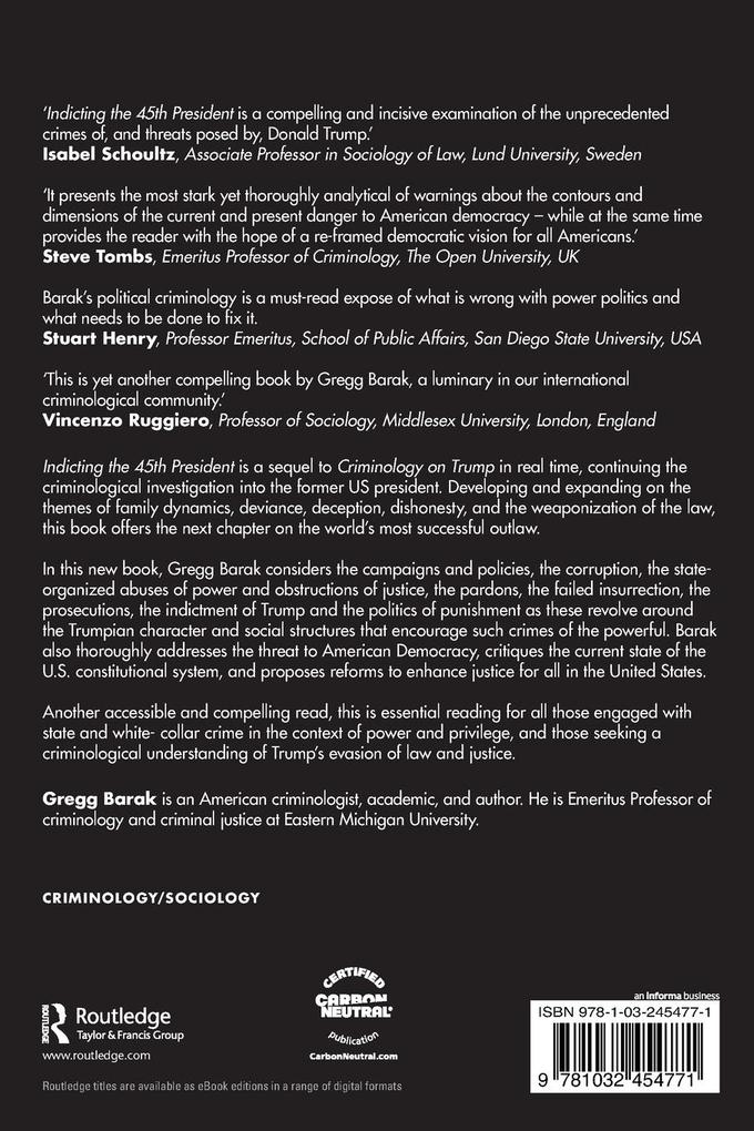 Weitere Ansicht: Indicting the 45th President | Gregg Barak