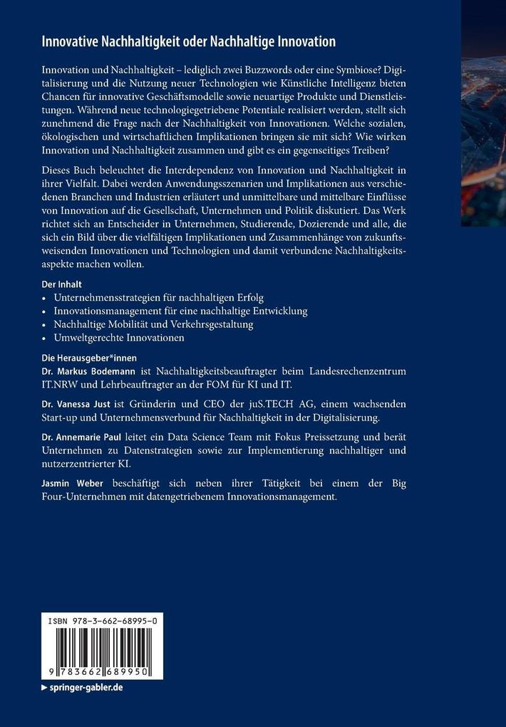 Weitere Ansicht: Innovative Nachhaltigkeit oder Nachhaltige Innovation