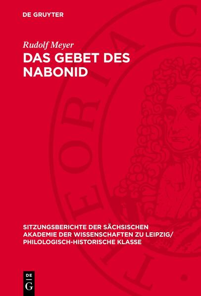 Produktbild: Das Gebet des Nabonid | Rudolf Meyer