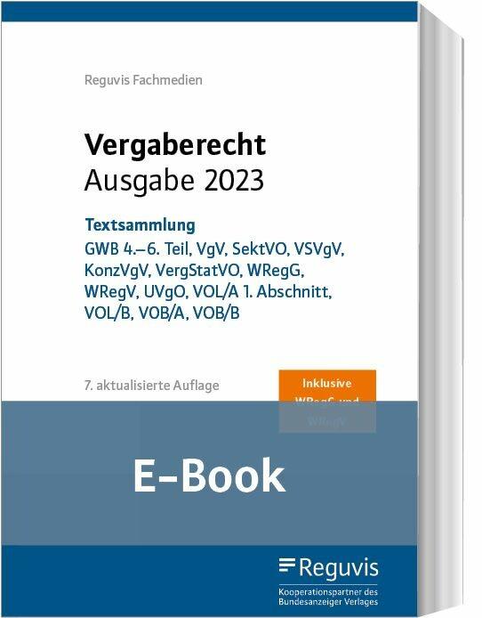 Produktbild: Vergaberecht - Ausgabe 2024 (E-Book)
